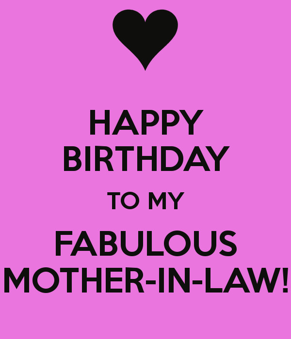 Happy Birthday Mother In Law Quotes
 HAPPY BIRTHDAY TO MY FABULOUS MOTHER IN LAW Poster