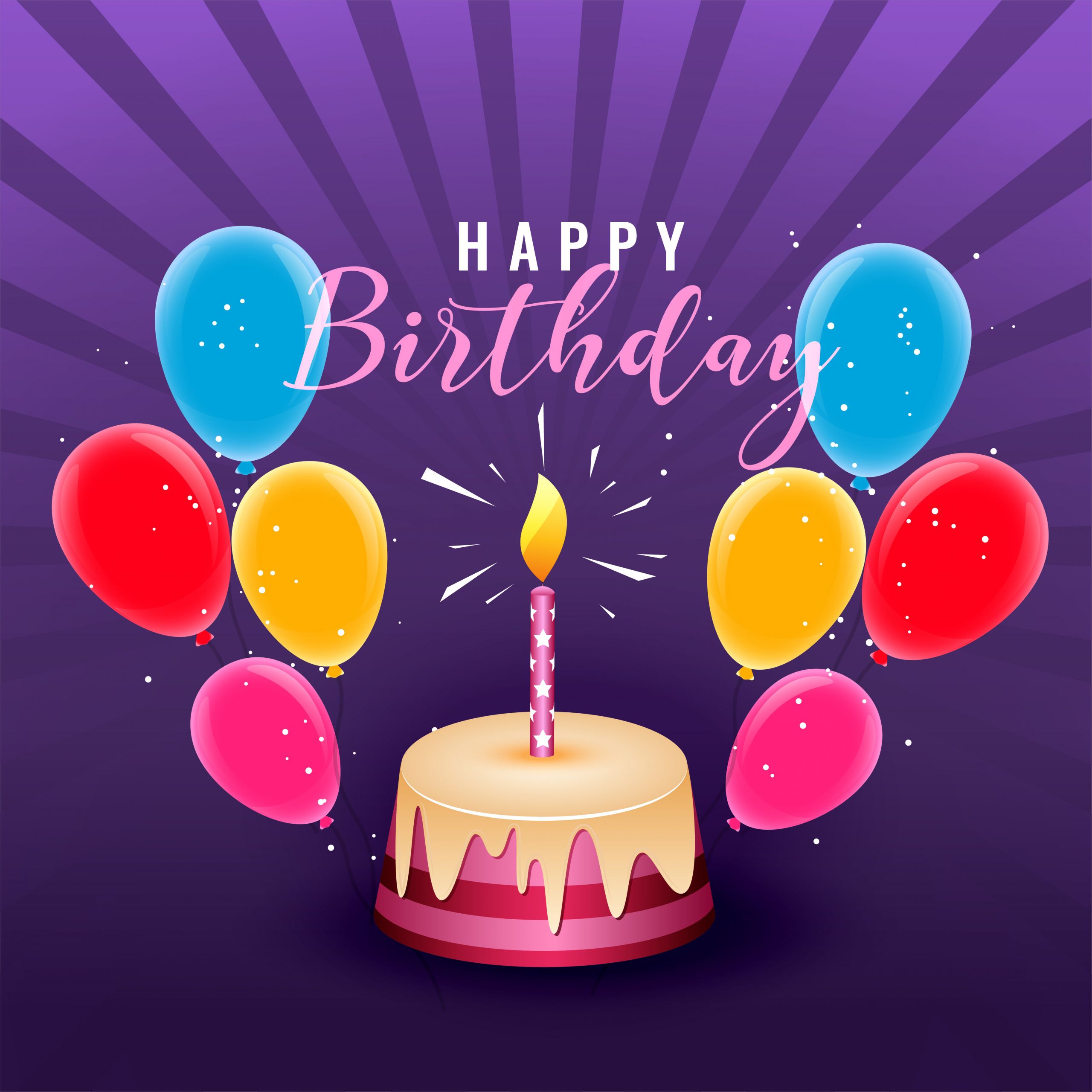 Happy Birthday Party
 happy birthday party celebration poster design with