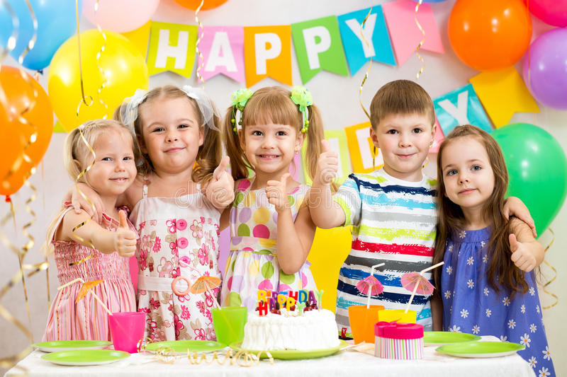 Happy Birthday Party
 Children Celebrating Birthday Party Stock Image Image of
