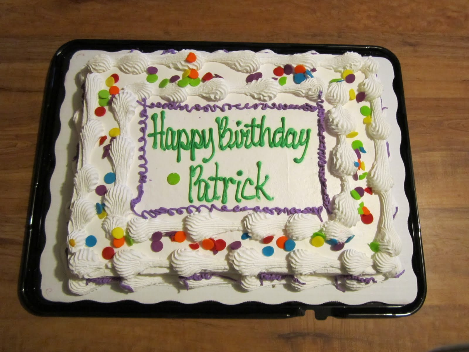 Happy Birthday Patrick Cake
 Be Thou Exalted Happy Birthday Patrick