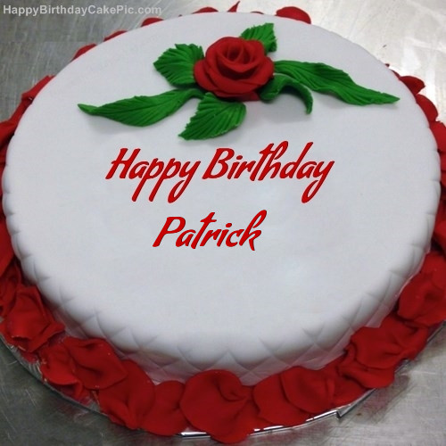 Happy Birthday Patrick Cake
 Red Rose Birthday Cake For Patrick