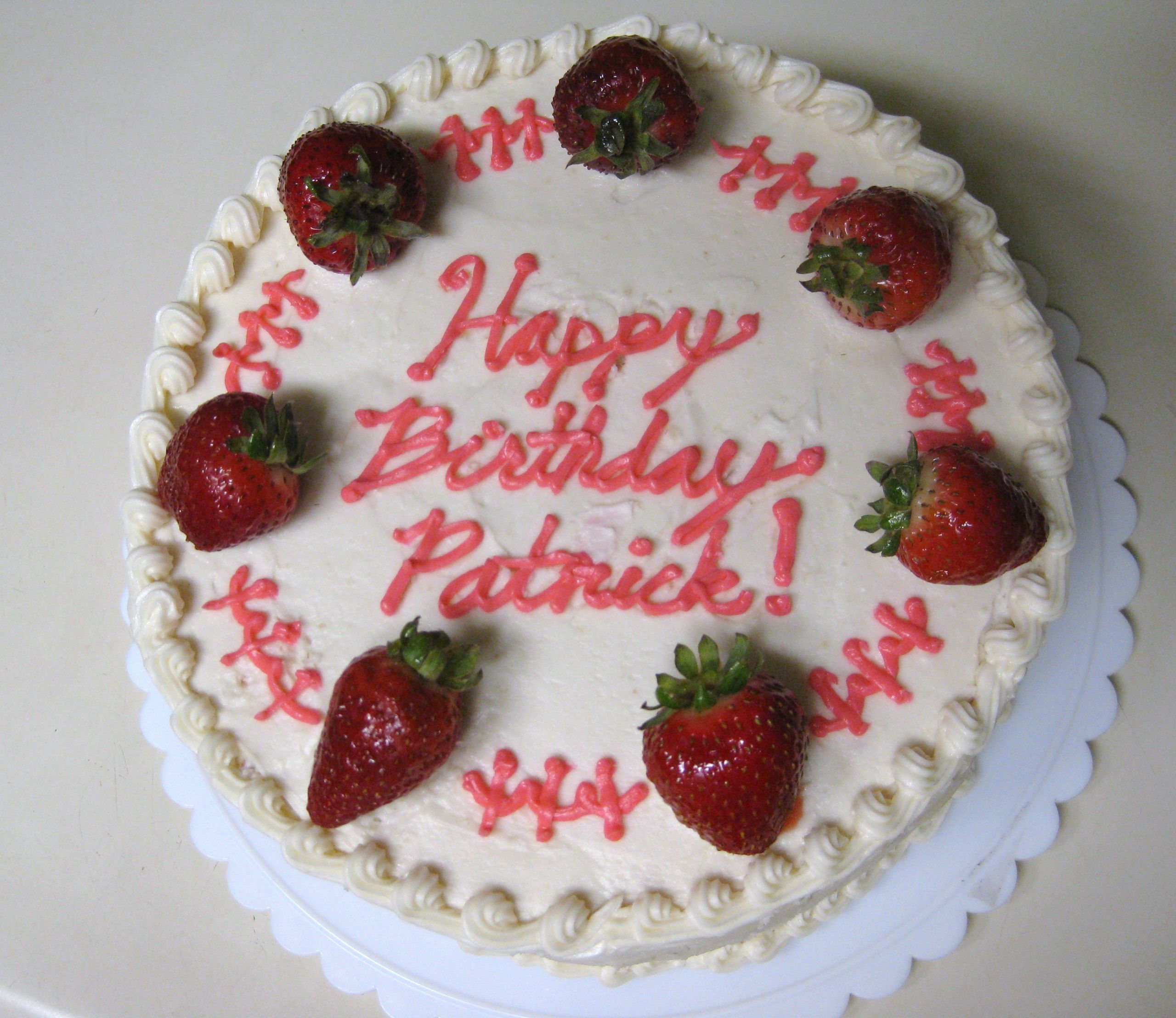 Happy Birthday Patrick Cake
 Patrick’s Birthday Cake