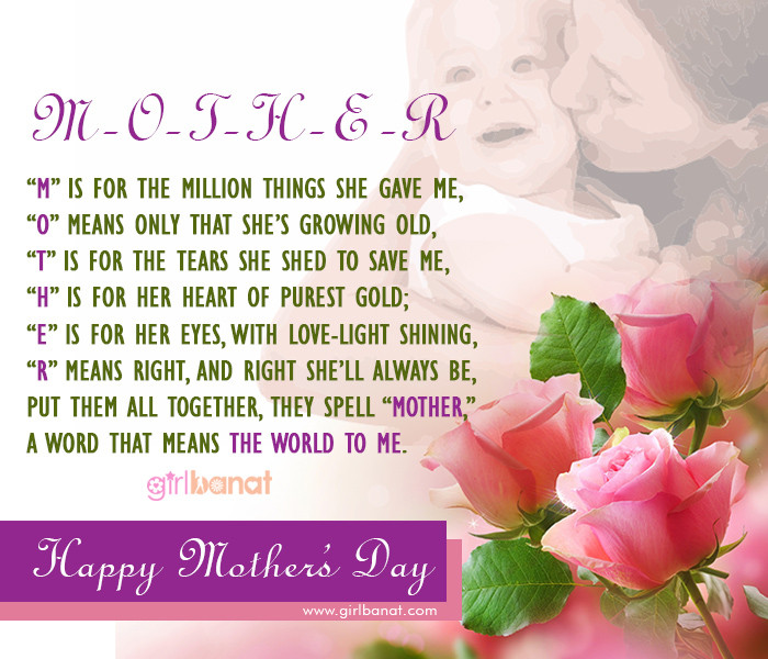 Happy Mother'S Day Quotes To All Mothers
 Mother’s Day Quotes & Messages Girl Banat