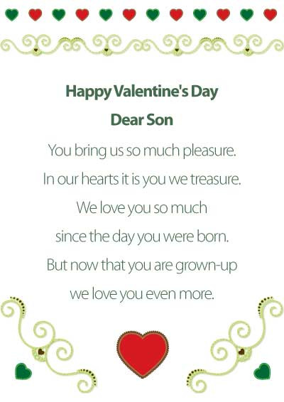 Happy Valentines Day To My Son Quotes
 For My Son Quotes Valentines Day QuotesGram