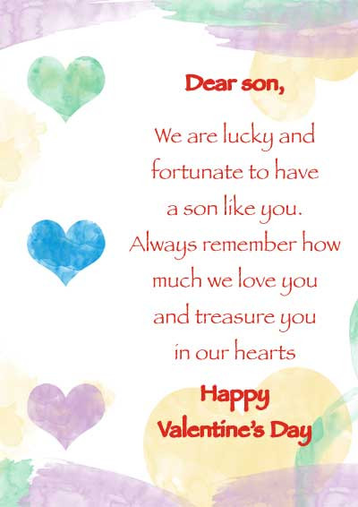 Happy Valentines Day To My Son Quotes
 Valentine Quotes For Son QuotesGram