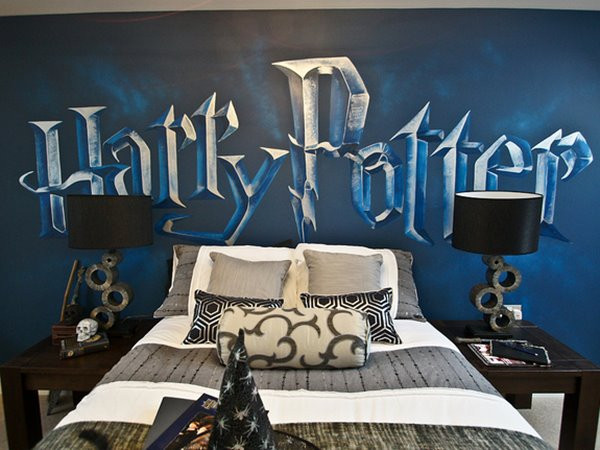 Harry Potter Bedroom Wallpaper
 Girly Bedroom Ideas with Harry Potter Decoration