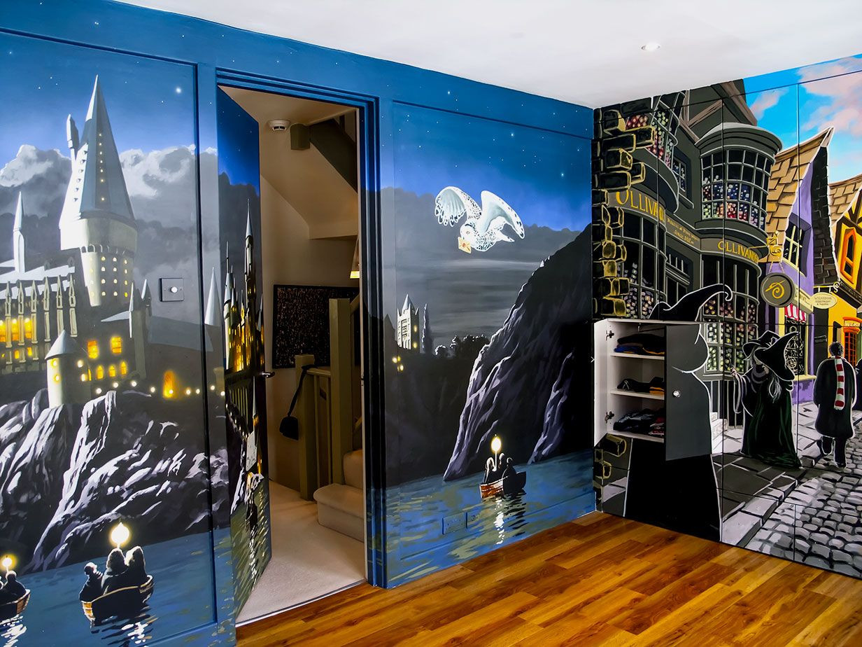 Harry Potter Bedroom Wallpaper
 Harry Potter Mural Sacredart Murals Home Decor