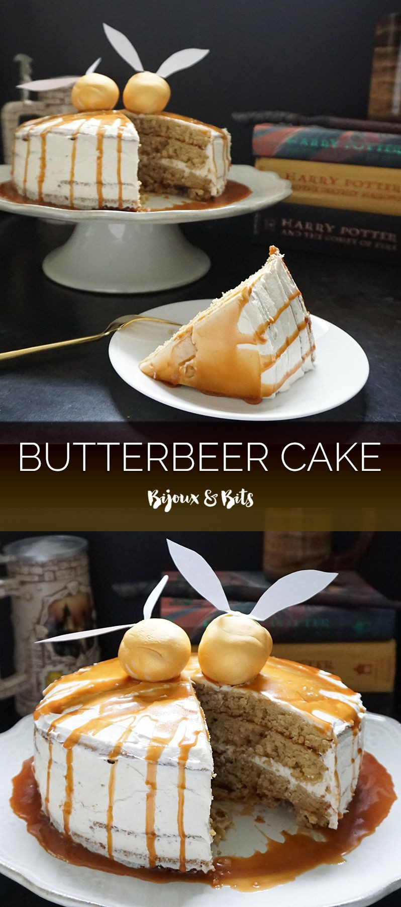 Harry Potter Birthday Cake Recipe
 Harry Potter inspired butterbeer cake Recipe