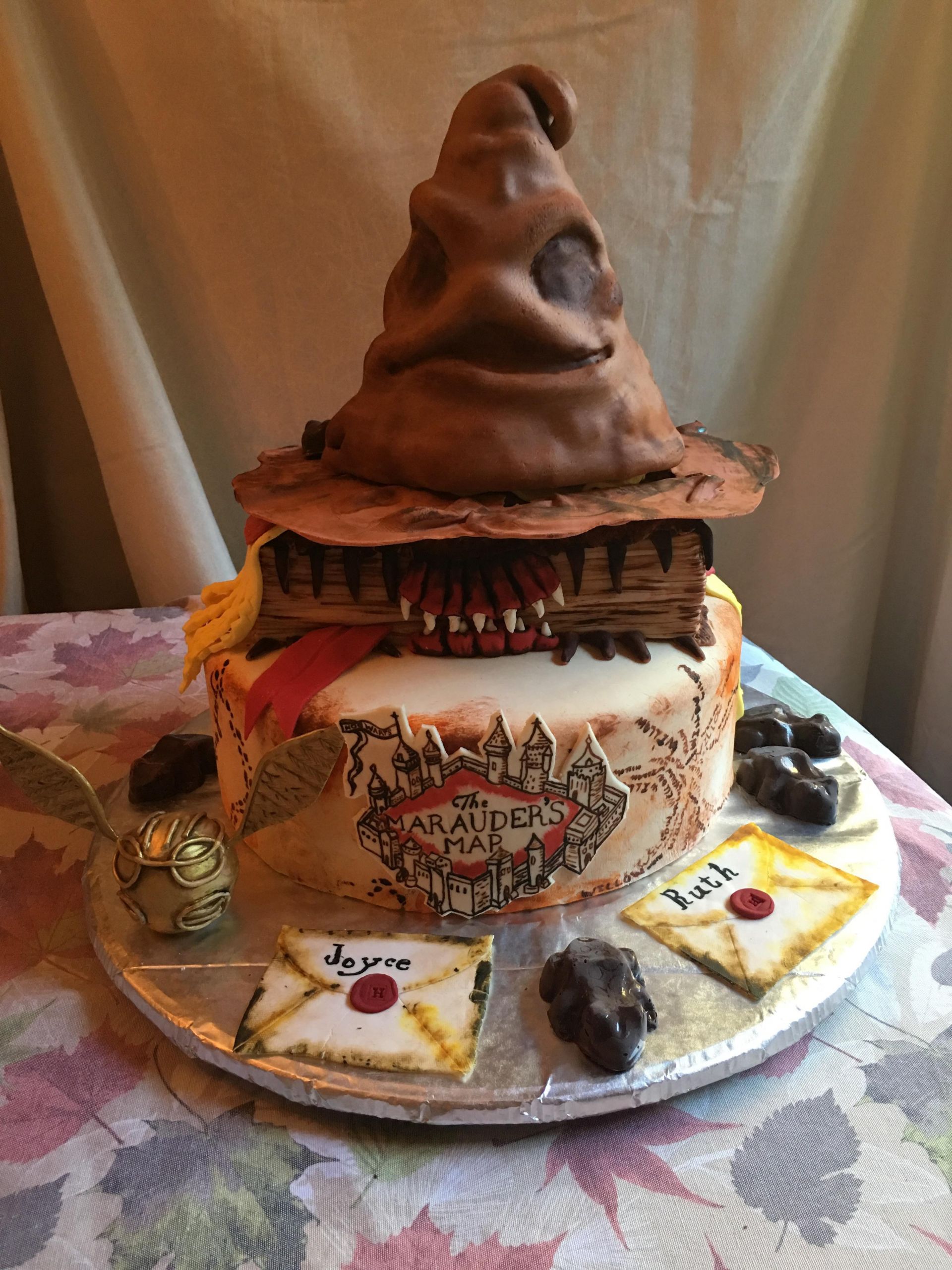 Harry Potter Birthday Cake Recipe
 [Homemade] Harry Potter birthday cake with butter beer