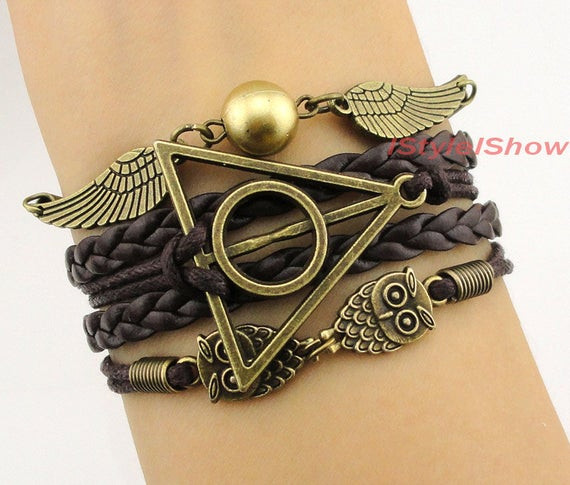 Harry Potter Gift Ideas For Girlfriend
 Harry potter braceletwing braceletowl braceletcharm by