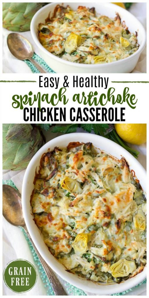 Healthy Chicken Casserole Recipes
 Healthy Spinach Artichoke Chicken Casserole