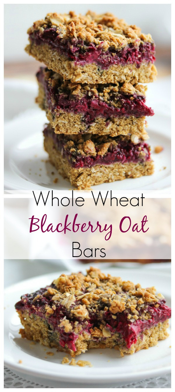 Healthy Fiber Snacks
 Whole Wheat Blackberry Oat Bars