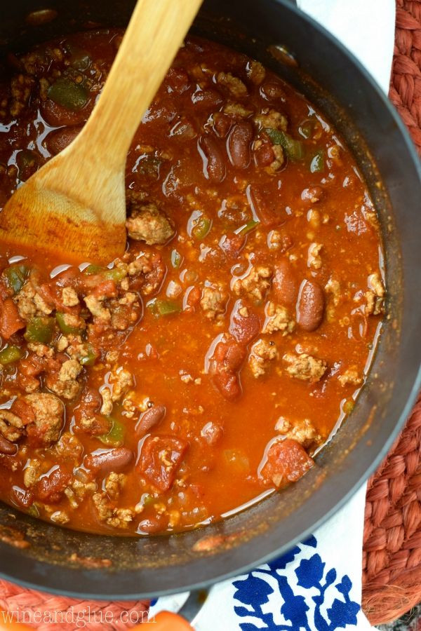 Healthy Ground Turkey Chili
 Healthy Turkey Chili that is hearty warming and super