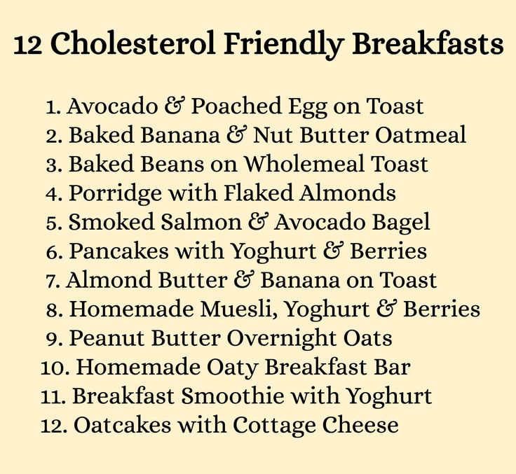 Healthy Low Cholesterol Breakfast
 12 Delicious Breakfasts That Can Help To Lower Cholesterol