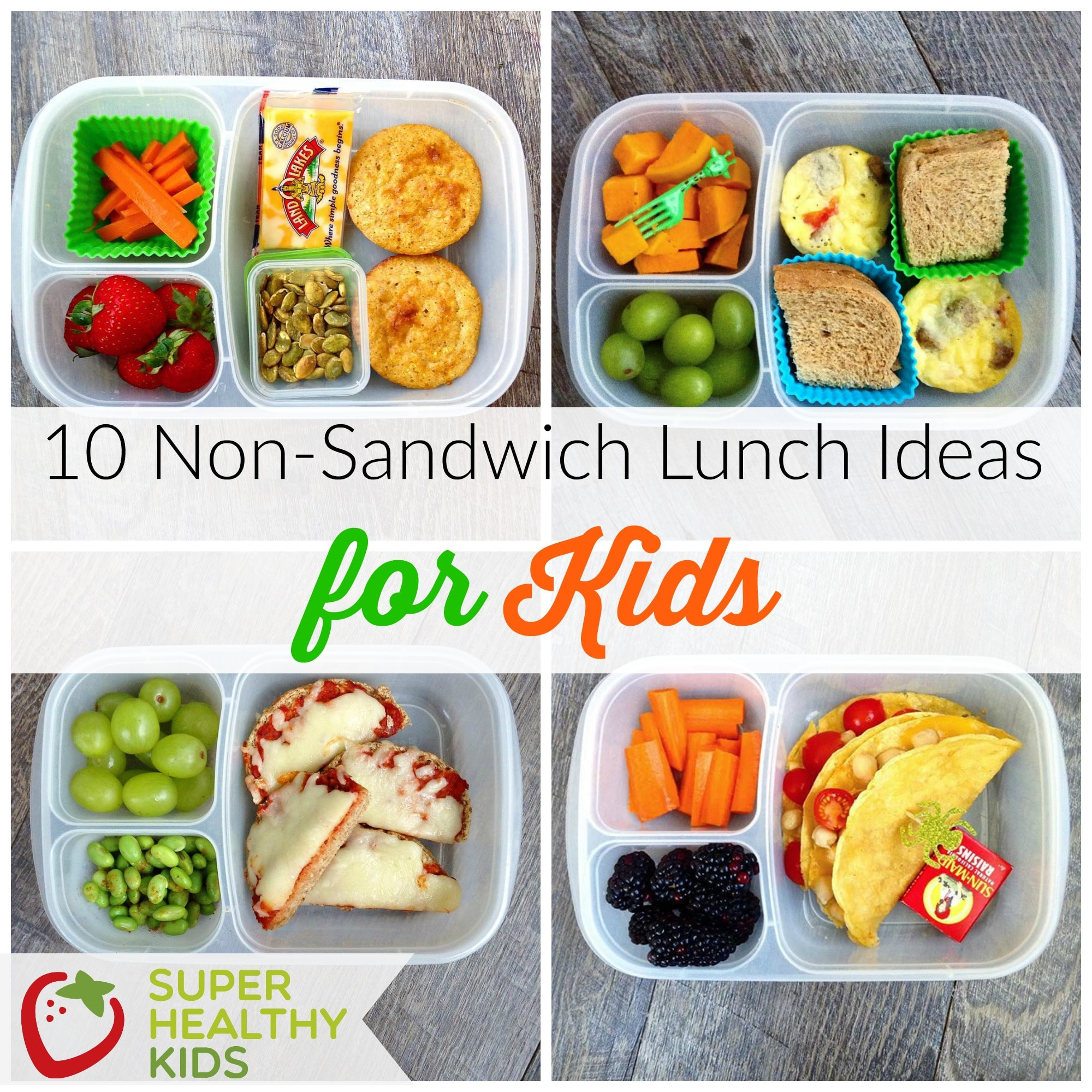 Healthy Lunch Snacks
 10 Non Sandwich Lunch Ideas for Kids Super Healthy Kids