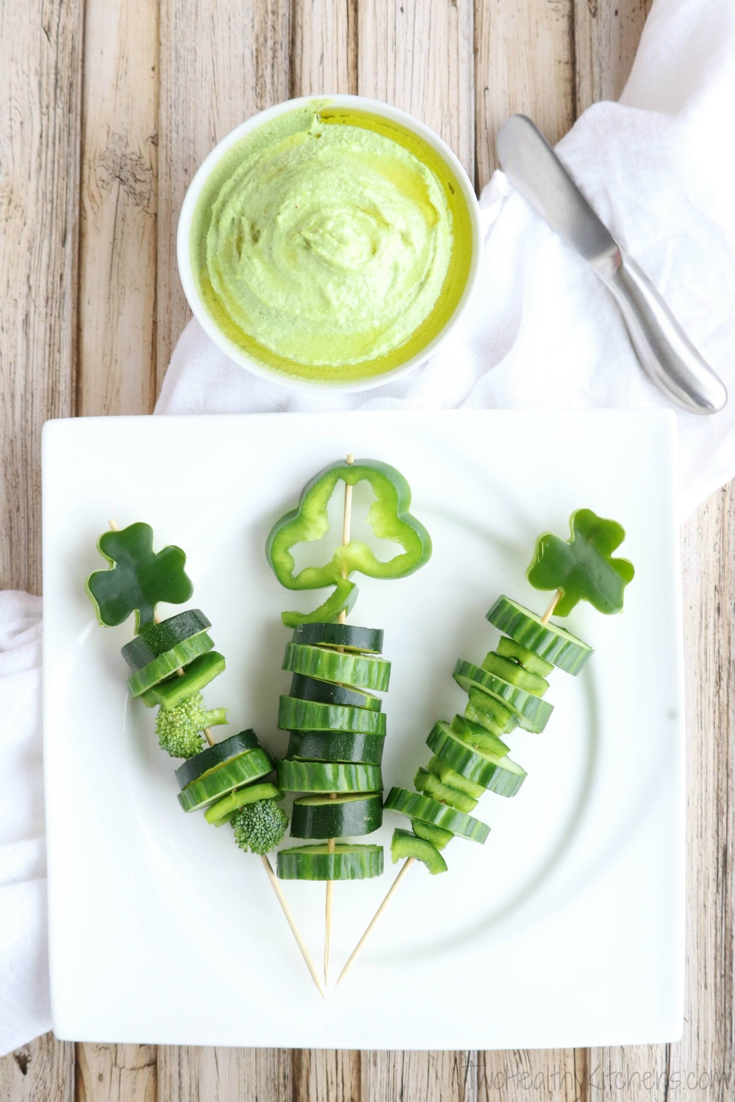 Healthy St Patrick'S Day Desserts
 Shamrock Veggie Skewers Two Healthy Kitchens