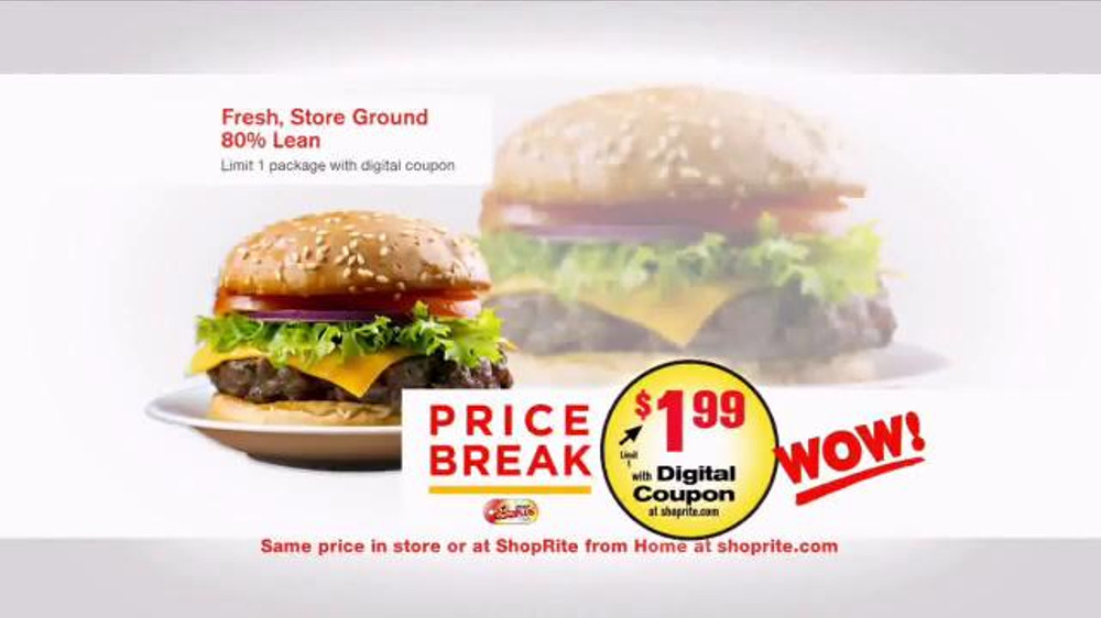 Heb Ground Beef
 ShopRite TV mercial Price Break Ground Beef iSpot