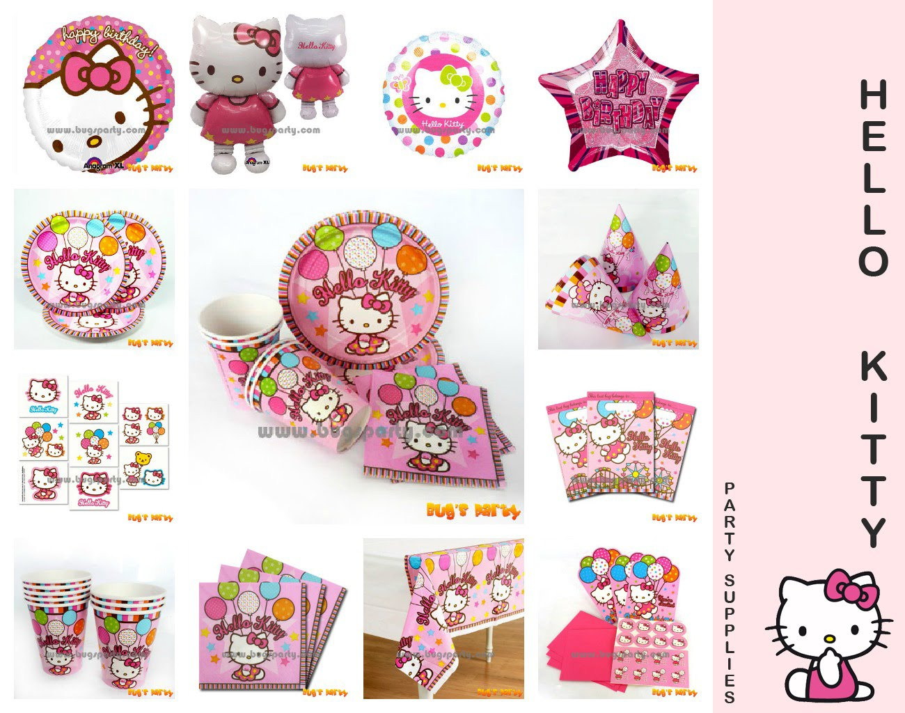 Hello Kitty Birthday Party Supplies
 Bug s Party Shop Hello Kitty Party Supplies