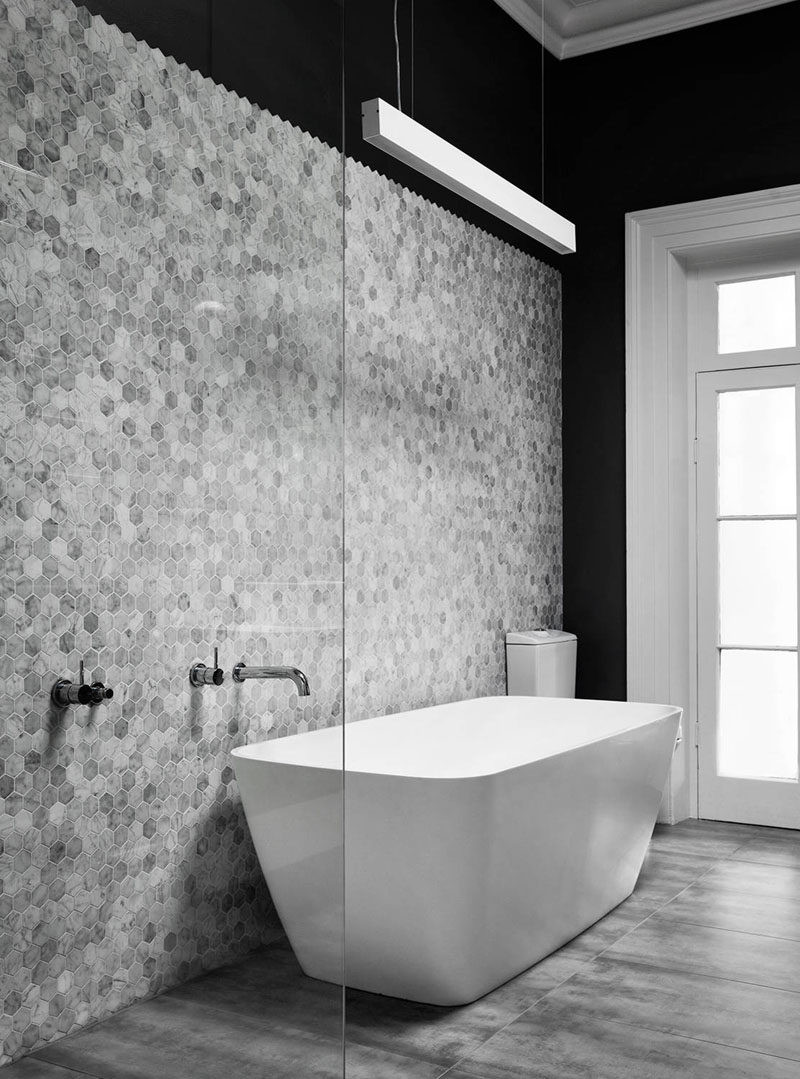 Hexagon Tiles Bathroom
 Bathroom Tile Ideas Grey Hexagon Tiles
