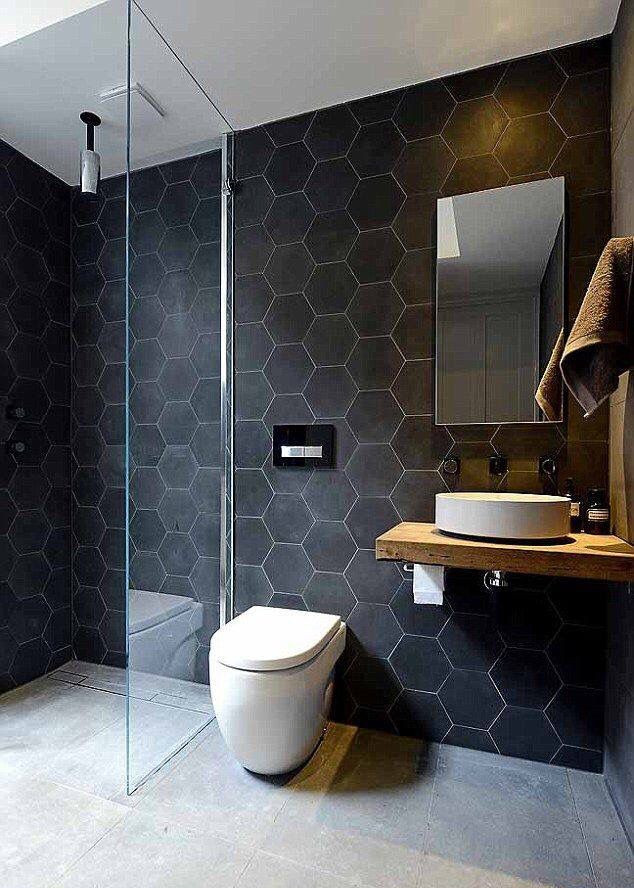 Hexagon Tiles Bathroom
 50 Modern Bathroom Ideas — RenoGuide Australian