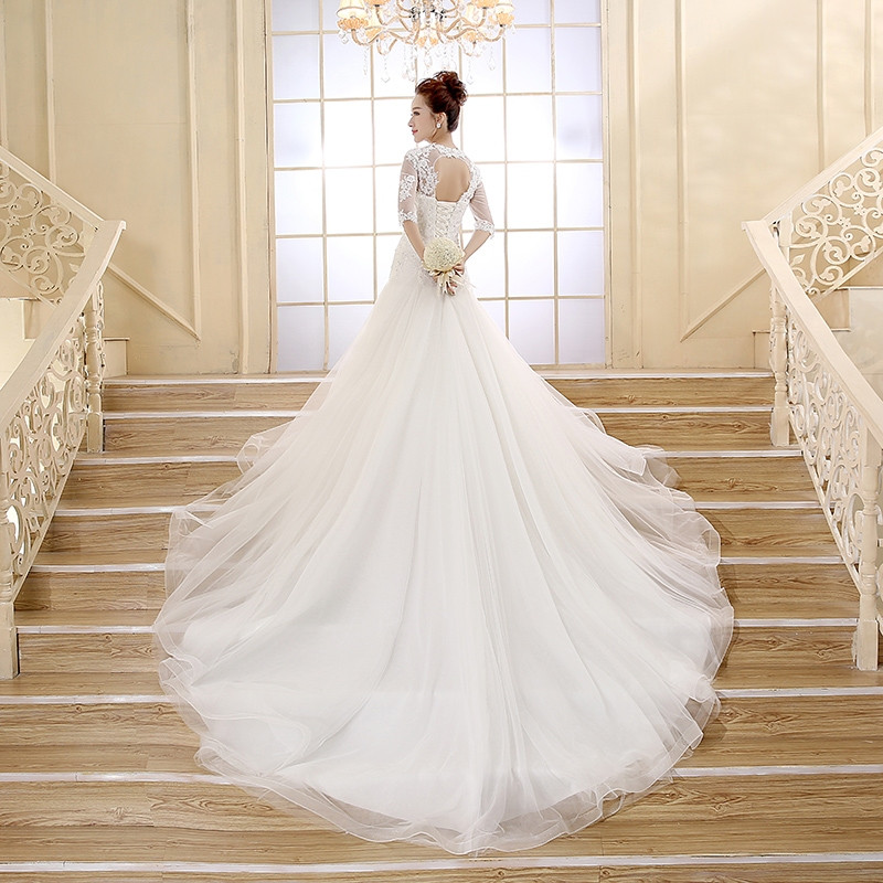 High End Wedding Dresses
 2015 summer new Korean version of high end elegant lace