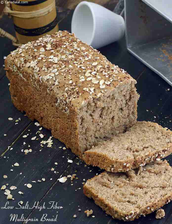 High Fiber Bread Recipe
 Low Salt High Fiber Multigrain Bread recipe
