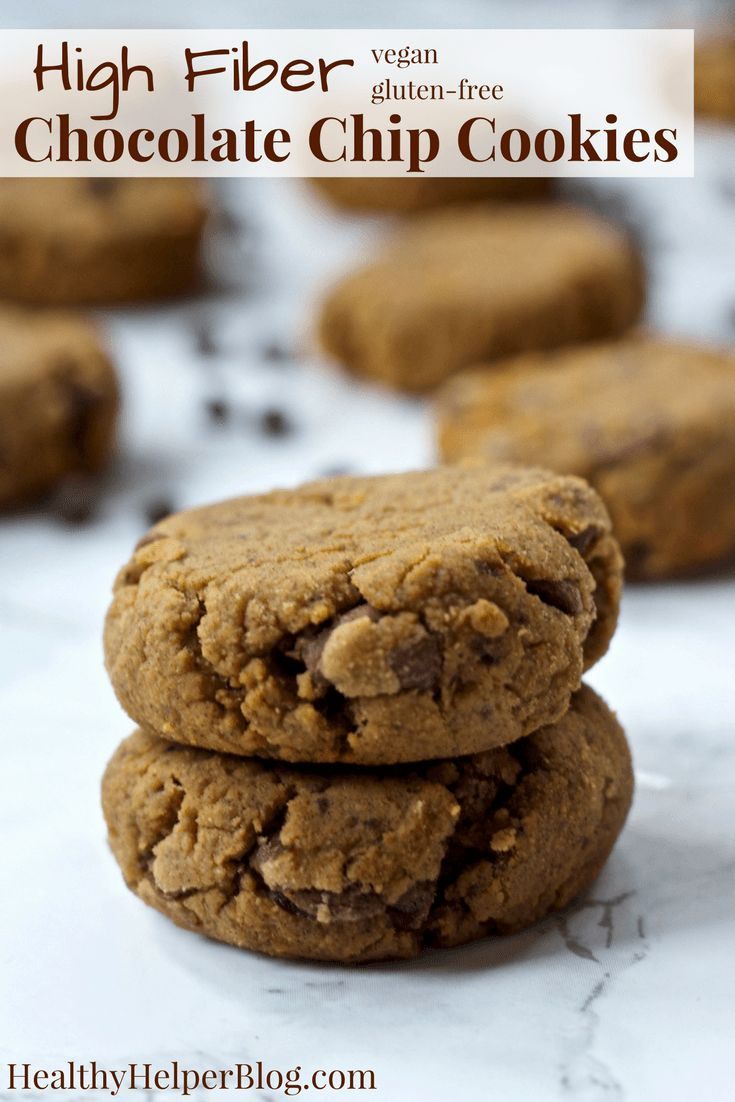 High Fiber Cookie Recipes
 High Fiber Chocolate Chip Cookies [vegan gluten free