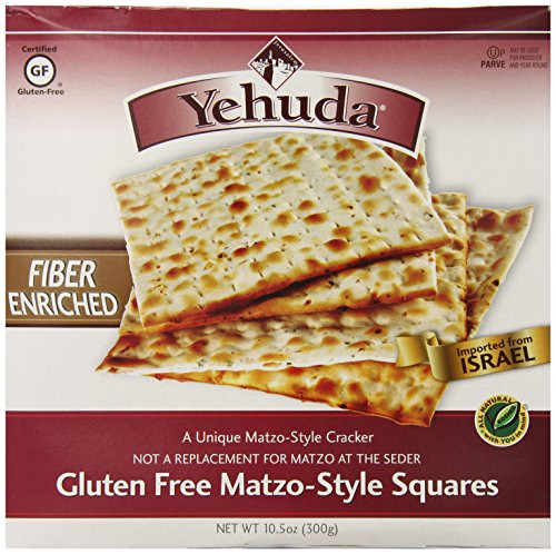 High Fiber Crackers
 Yehuda Gluten Free High Fiber Matzo Style Squares 10 5