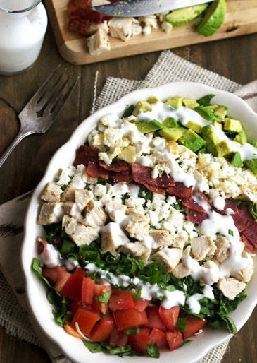 High Protein Low Fat Recipes
 Skinny Cobb Salad Low Carb Low Calorie Low Fat and High