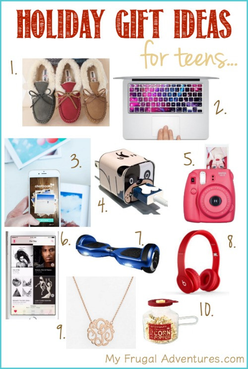 Holiday Gift Ideas For Teens
 Holiday Gift Guide for Teens My Frugal Adventures