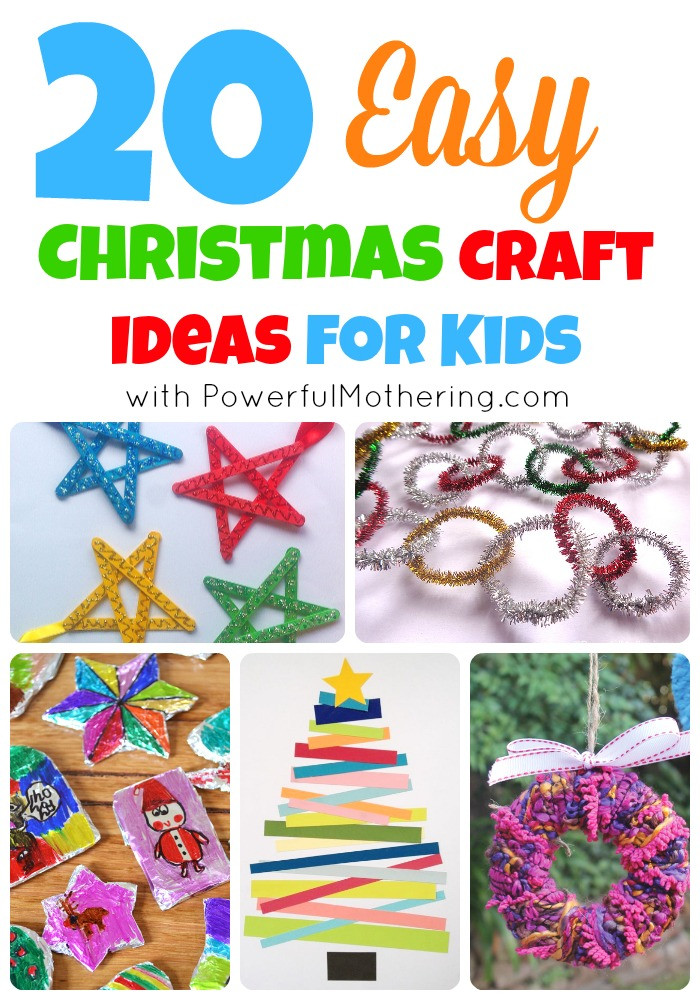 Holiday Projects For Kids
 20 Easy Christmas Craft Ideas for Kids