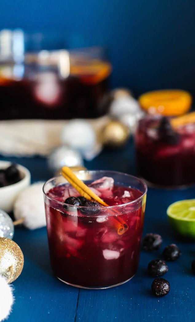 Holiday Rum Drinks
 Spiced Blueberry Rum Punch