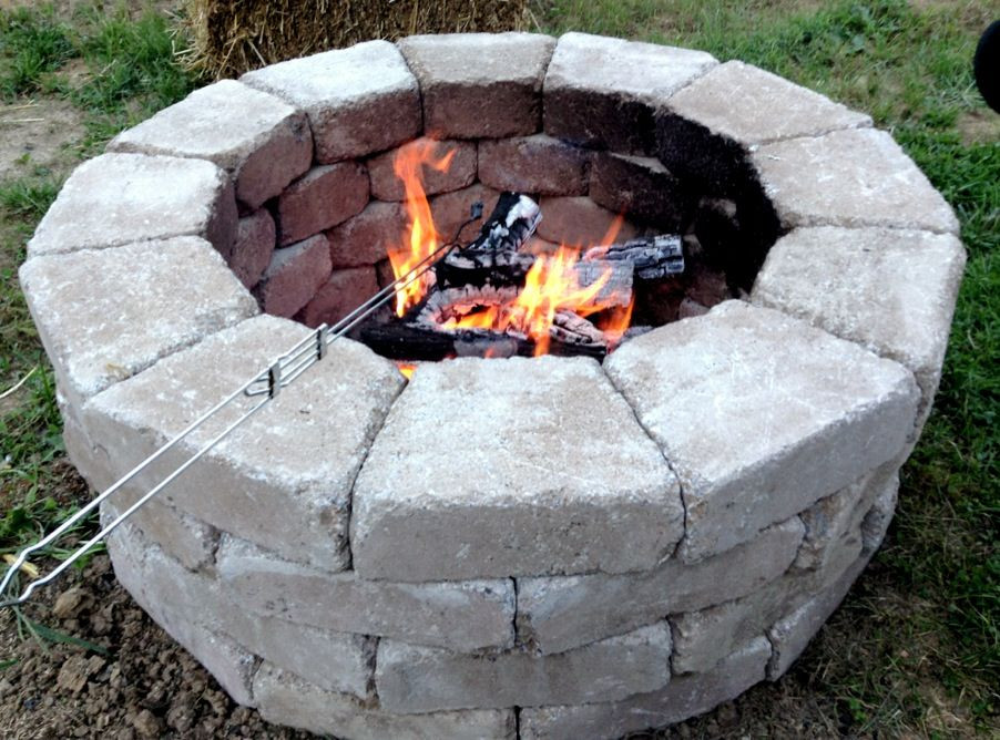Home Depot Stone Fire Pit
 Fast and easy fire pit stones came from Home Depot and