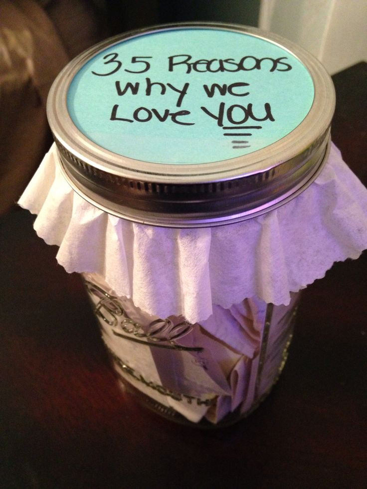 Homemade Anniversary Gift Ideas For Her
 Homemade 35th birthday present Frugal Momma