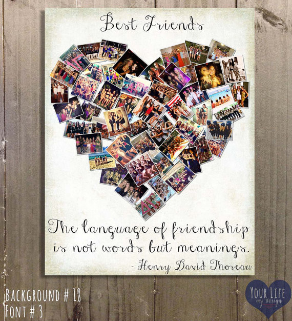 Homemade Birthday Gifts For Best Friend
 Gift for Best Friends Collage Gift for Sister