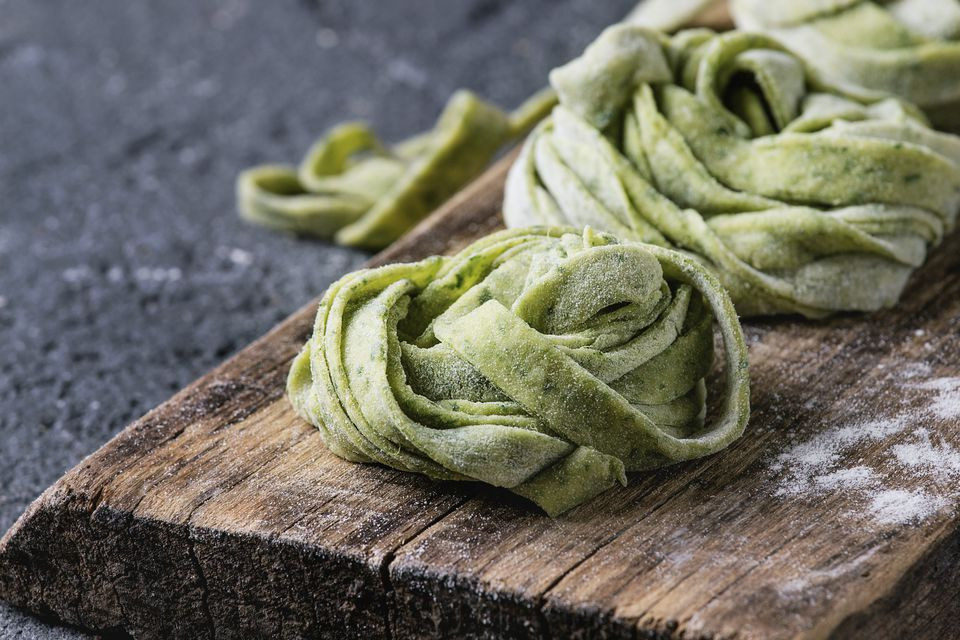 Homemade Spinach Pasta
 Recipe for Homemade Spinach Pasta Dough