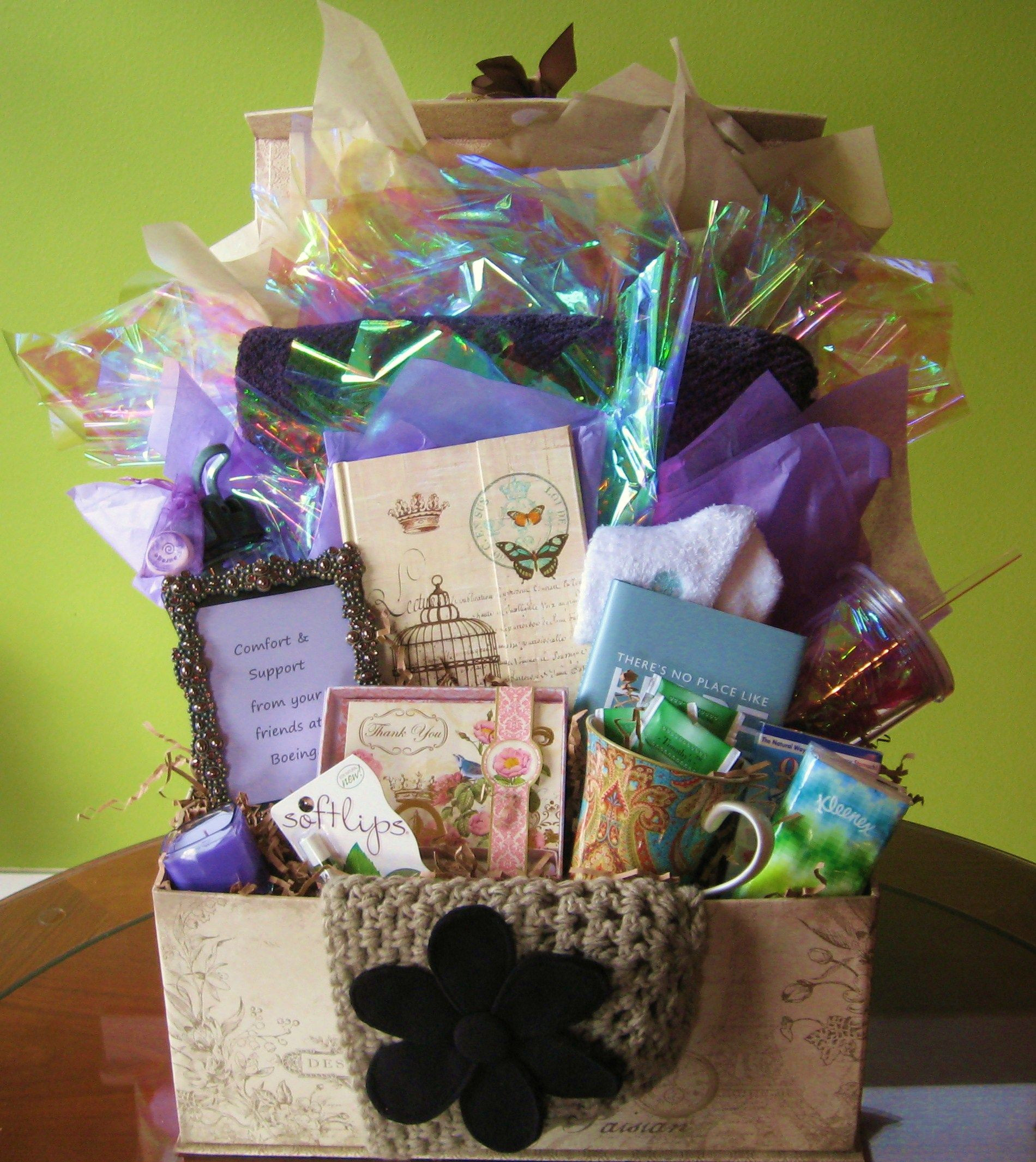 Homemade Sympathy Gift Basket Ideas