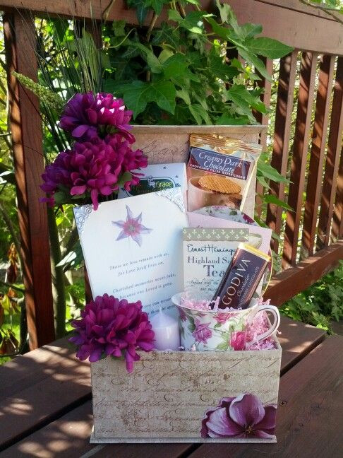 Homemade Sympathy Gift Basket Ideas
 Sympathy Basket for a women who lost her mother
