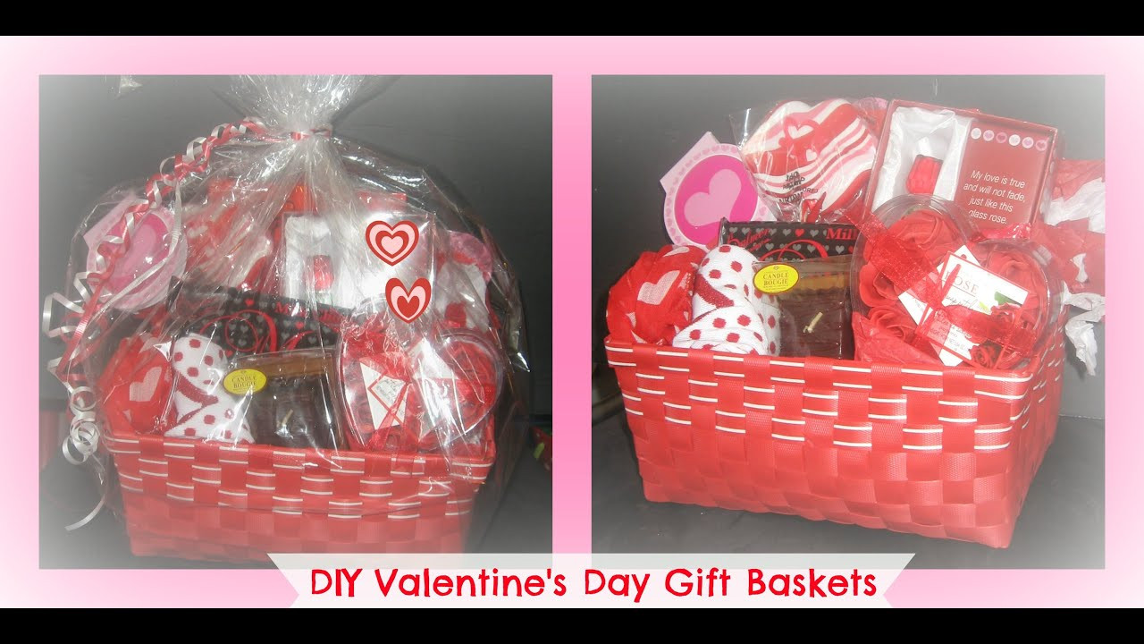 Homemade Valentine Gift Basket Ideas
 how to make a valentine s day t basket from the dollar