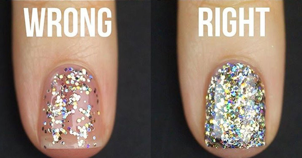 How To Do Glitter Nails
 How to Apply Glitter Nail Polish the Right Way