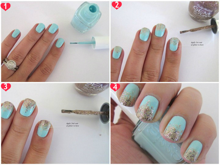 How To Do Glitter Nails
 How to Do Ombré Nails at Home