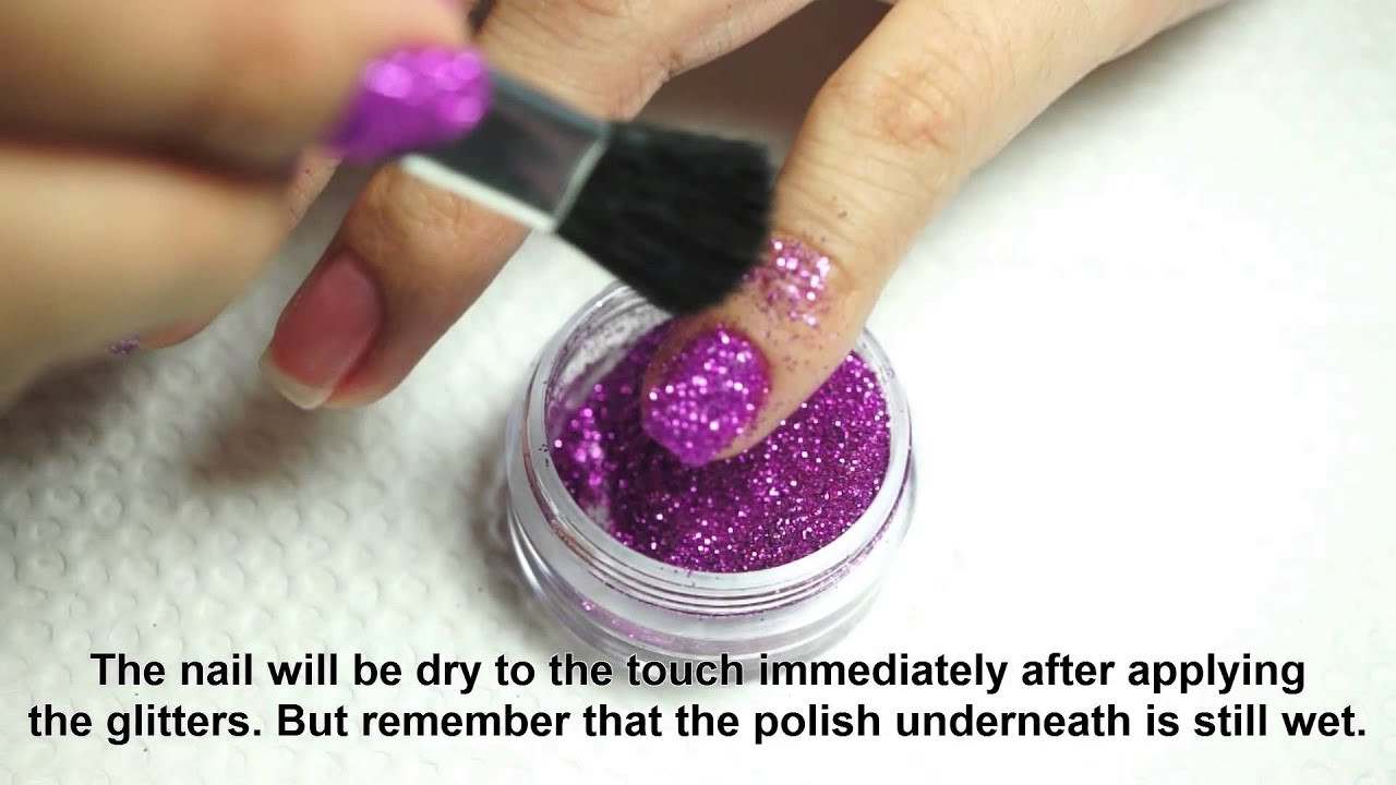 How To Do Glitter Nails
 Tutorial and Tips BYS Glitter for Nails