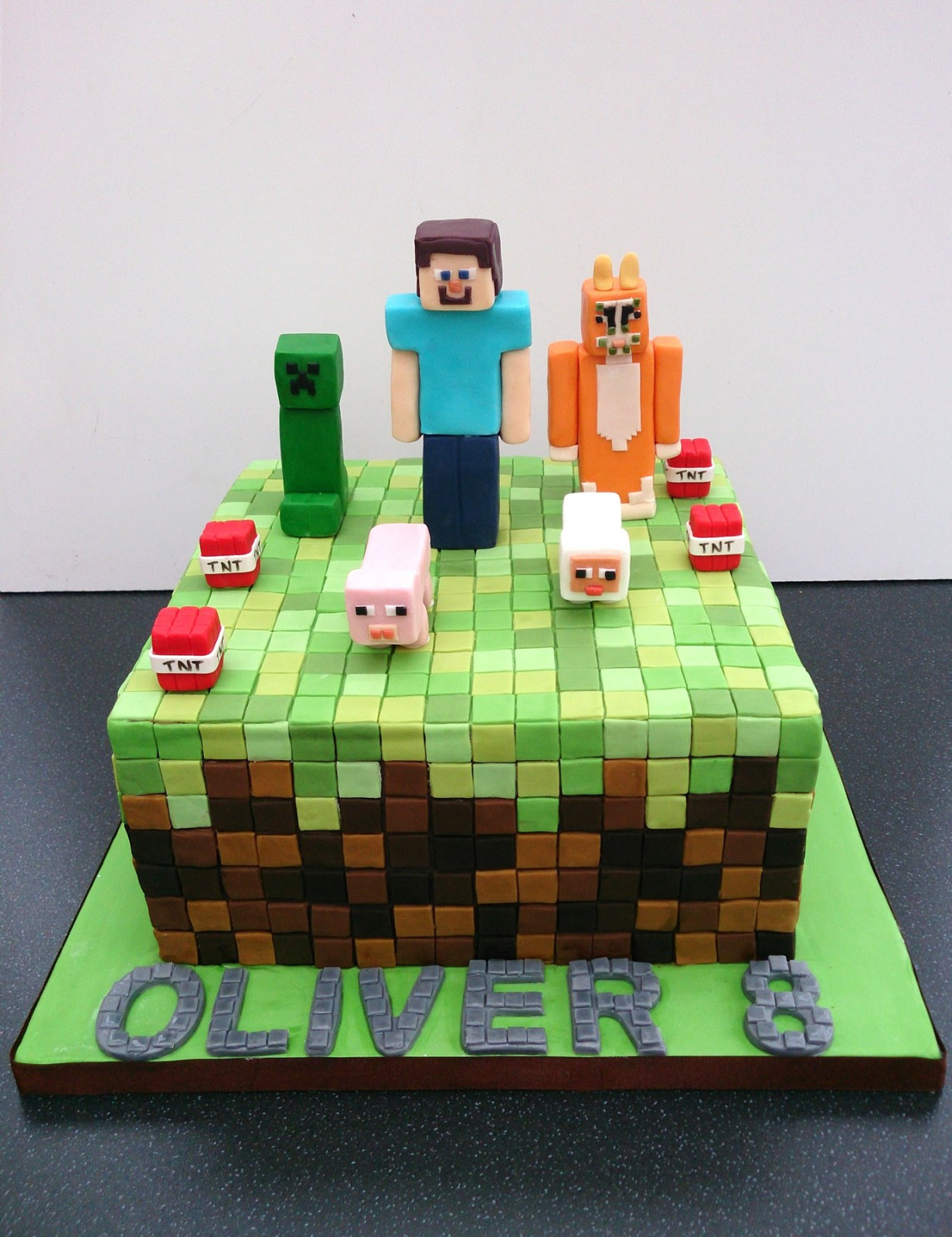 How To Make A Minecraft Birthday Cake
 Minecraft Birthday Cake Susie s Cakes