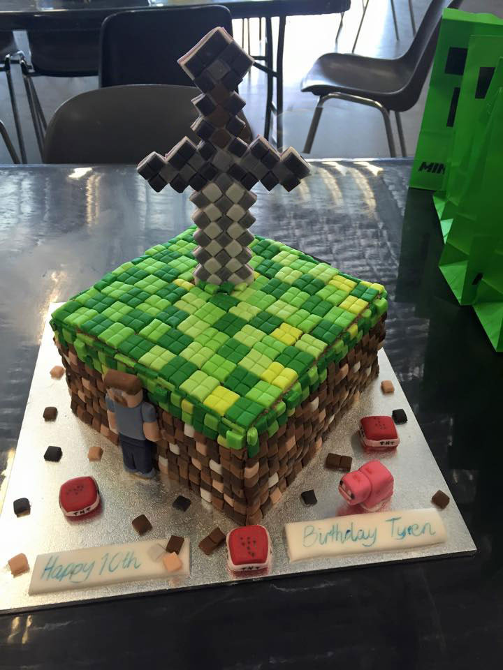 How To Make A Minecraft Birthday Cake
 Minecraft Birthday Cake – Sweet Saffron Spice