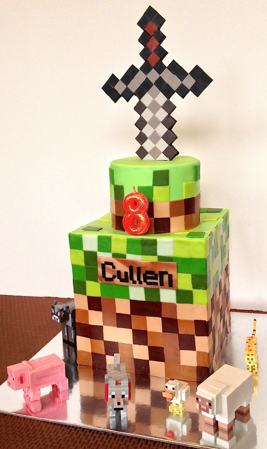 How To Make A Minecraft Birthday Cake
 Minecraft Birthday Cake CakeCentral