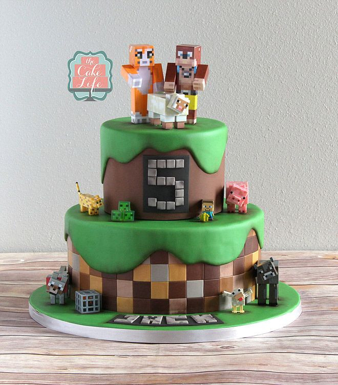 How To Make A Minecraft Birthday Cake
 CAKESPIRATION 25 Minecraft cakes to build