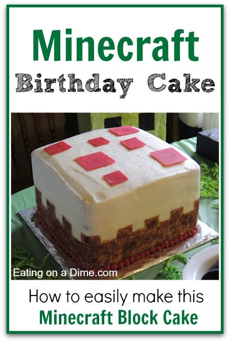 How To Make A Minecraft Birthday Cake
 How to Make this Cake Block Minecraft Birthday cake