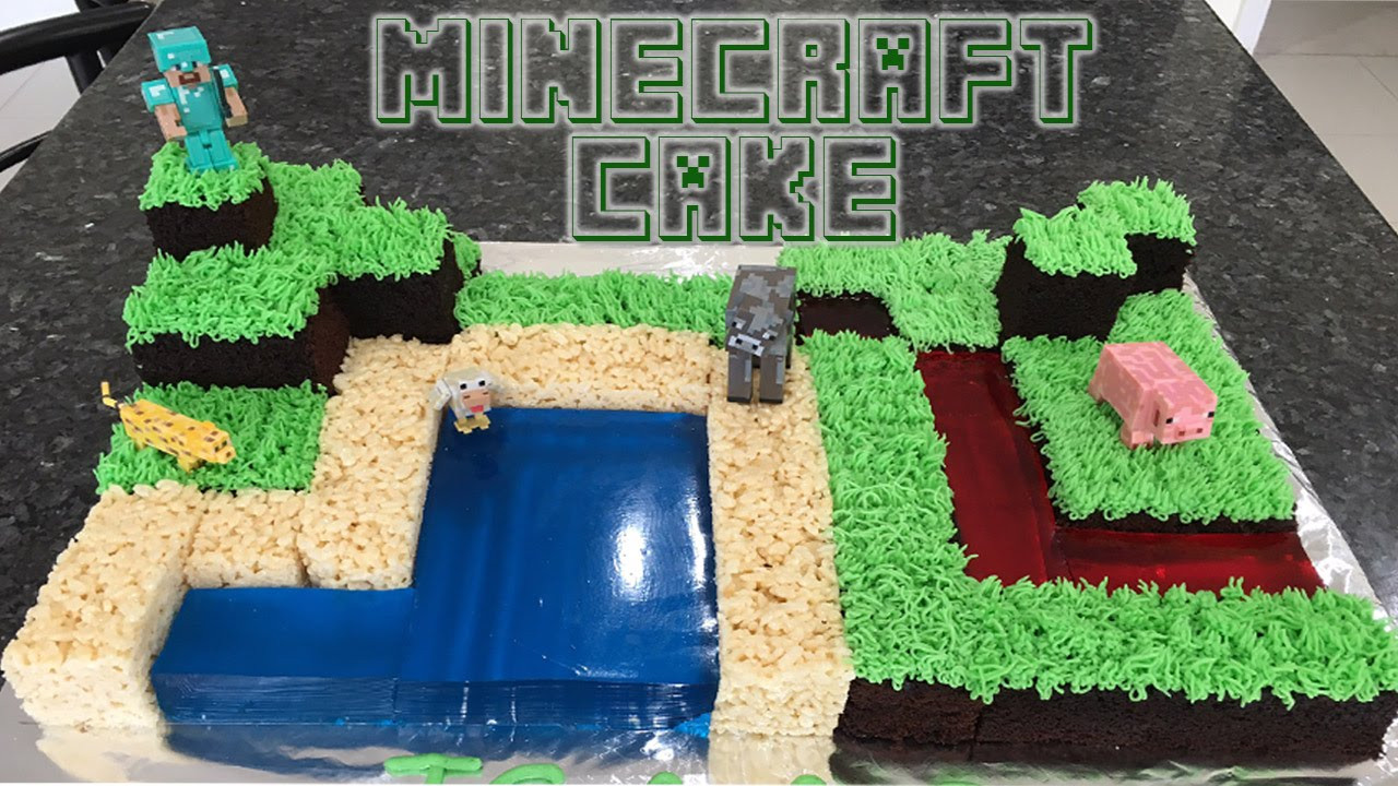 How To Make A Minecraft Birthday Cake
 Minecraft Birthday Cake