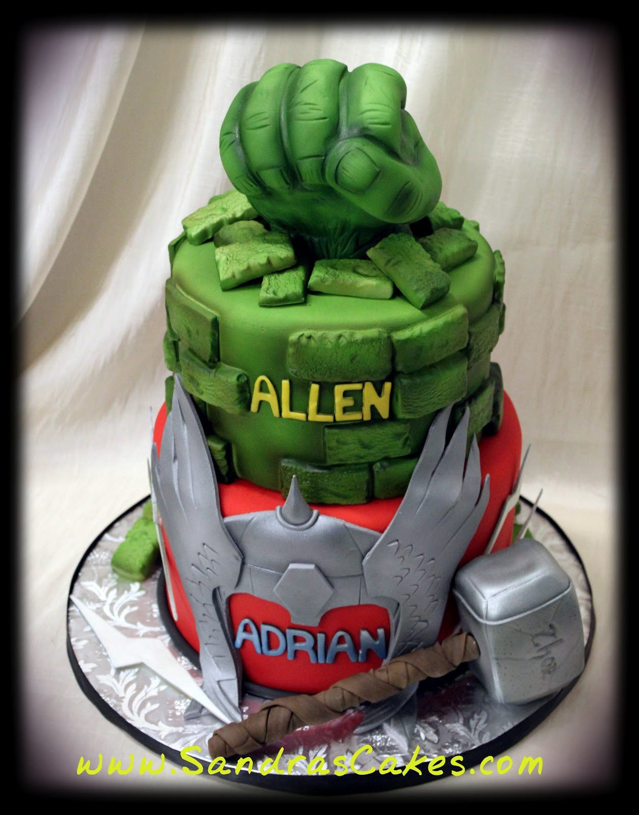 Hulk Birthday Cakes
 Hulk and Thor Birthday Cake