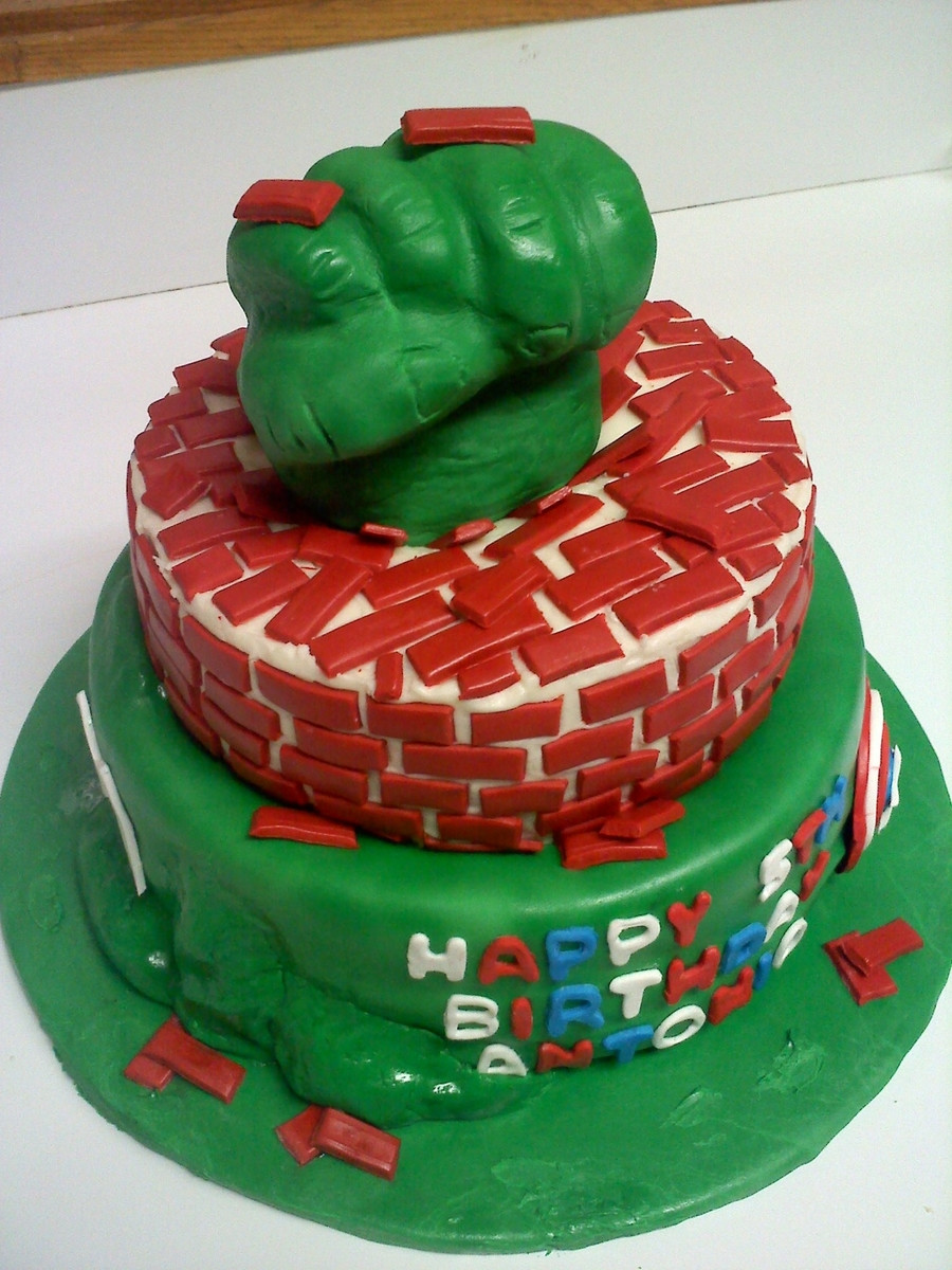 Hulk Birthday Cakes
 The Hulk Avengers Birthday Cake CakeCentral